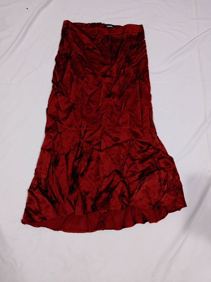 Express Red Maxi Skirt
