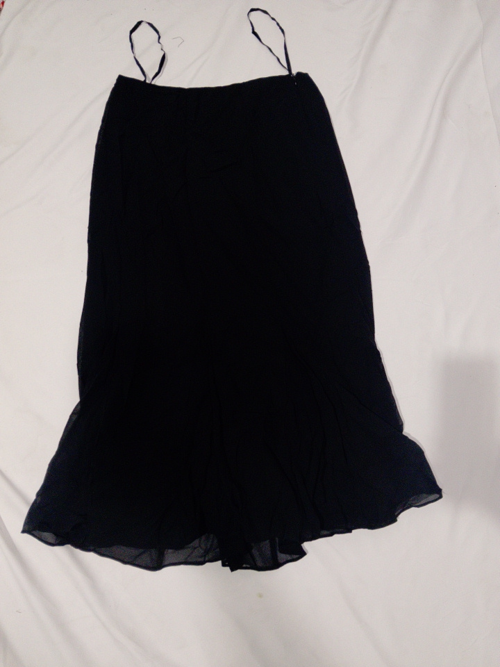 Robe midi noire à enfiler
