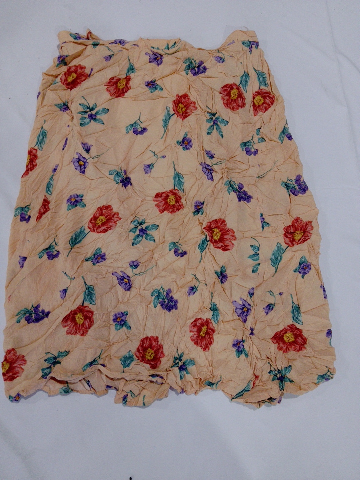 Floral Print Midi Skirt