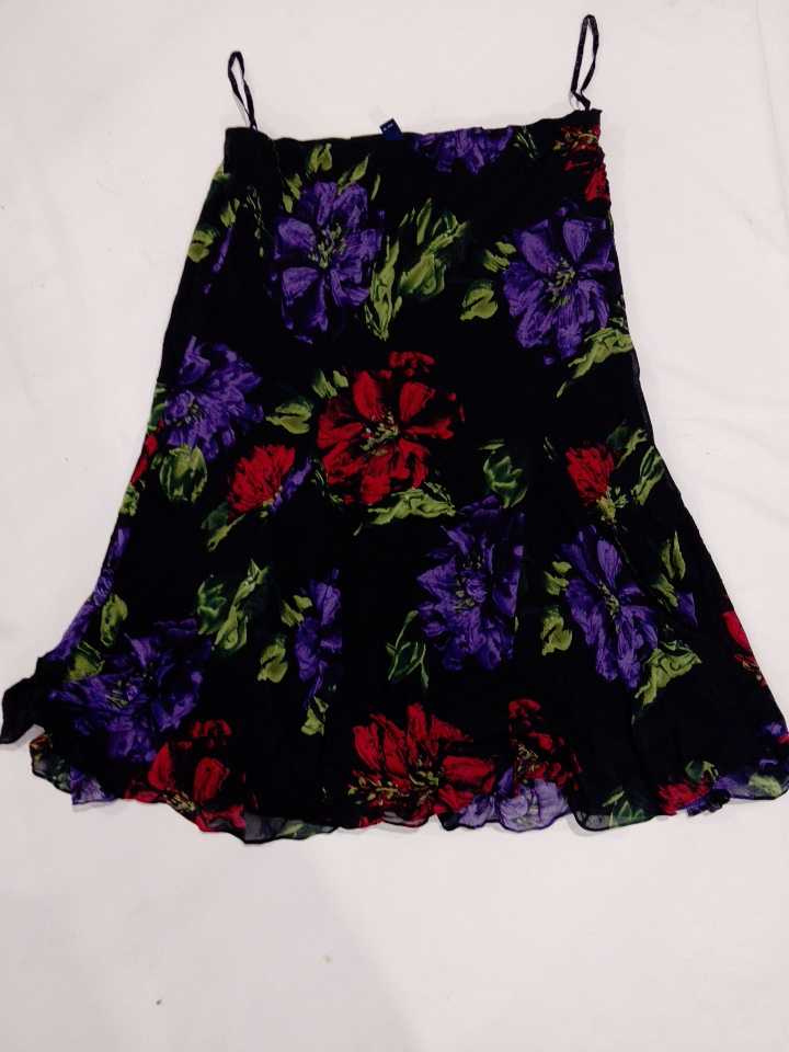 Chaps Floral Midi Skirt