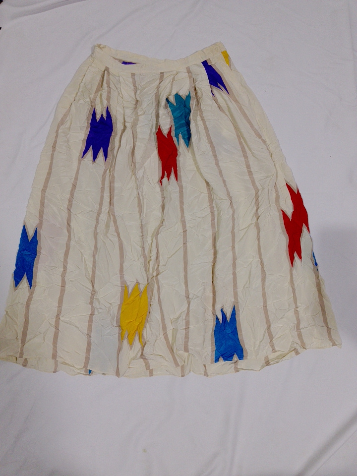 Vintage Striped Maxi Skirt