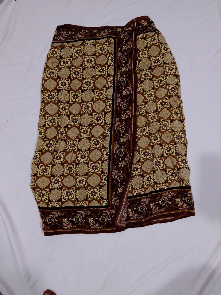 Sage Harbor Floral Print Maxi Skirt