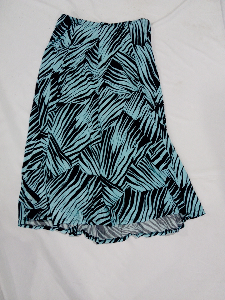 Abstract Print Maxi Skirt