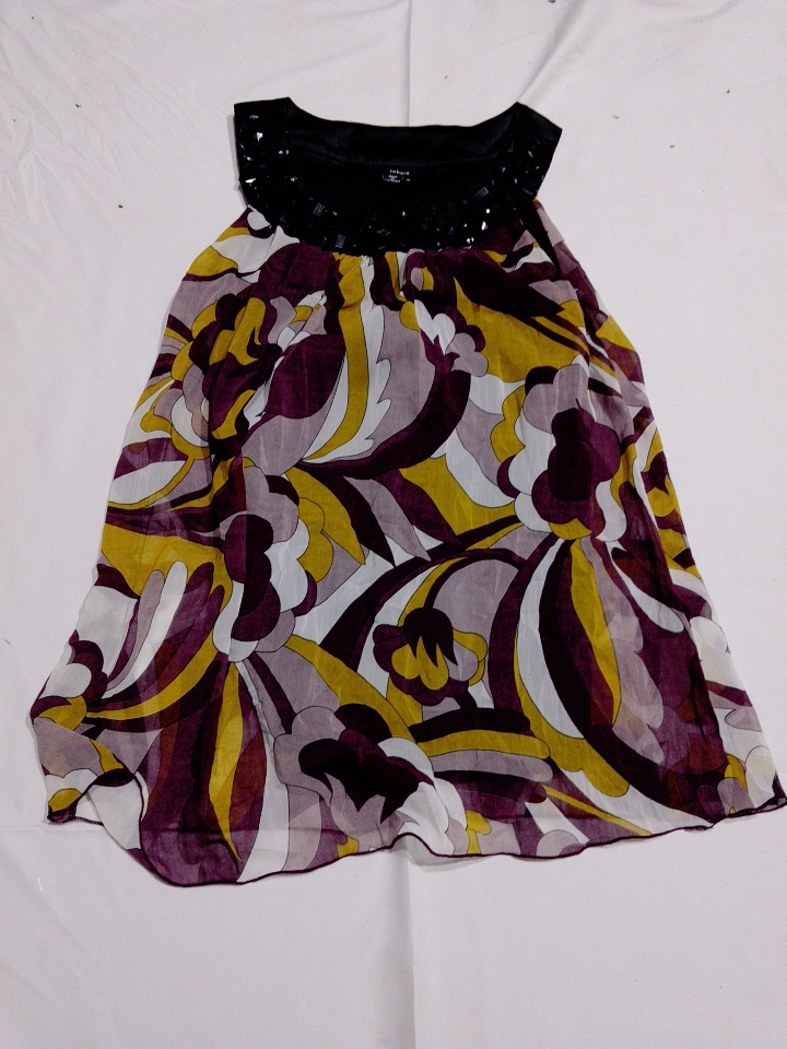 Takara Multicolor Sleeveless Mini Dress