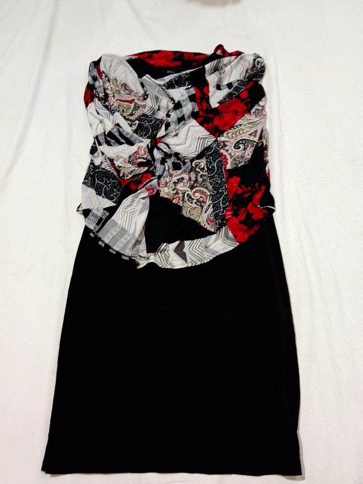 R&K Robe sans bretelles avec top à imprimé floral