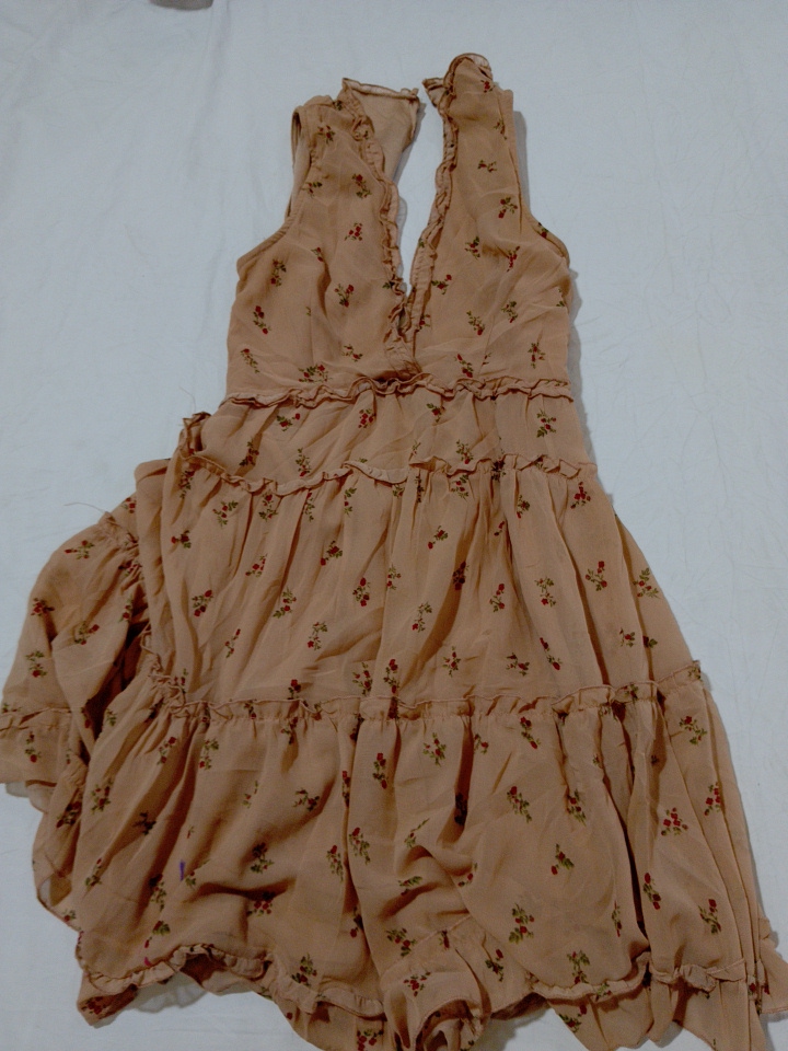 Floral Print Ruffle Mini Dress