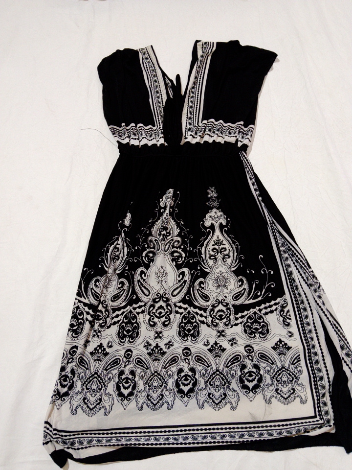 Paisley Print Midi Dress