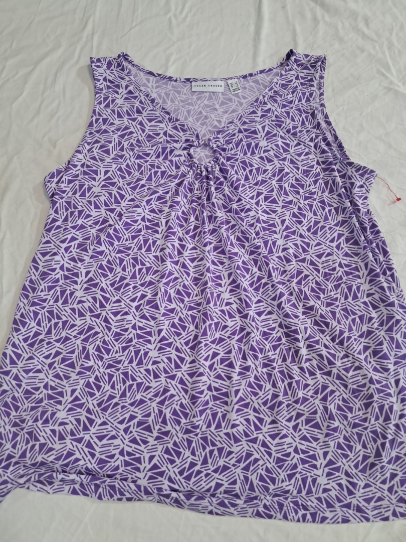 Susan Graver Printed Tank Top