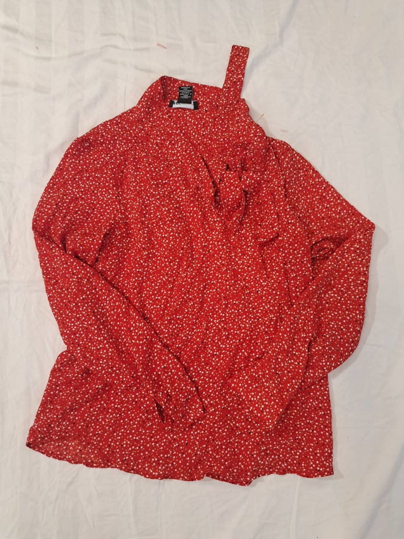 JNY Jones New York Rote Blumenbluse