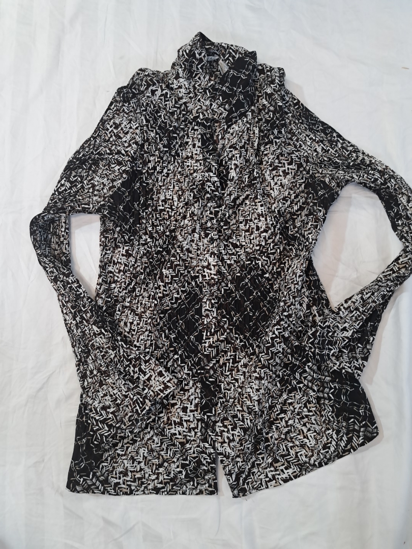 Fred David Stretch Printed Button-Up Shirt