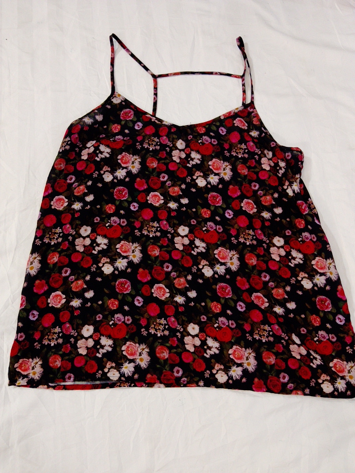 Divided Floral Print Camisole Top