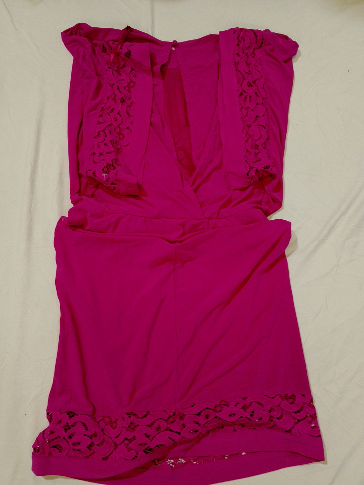 Jessica Howard Pink Lace Trim Dress