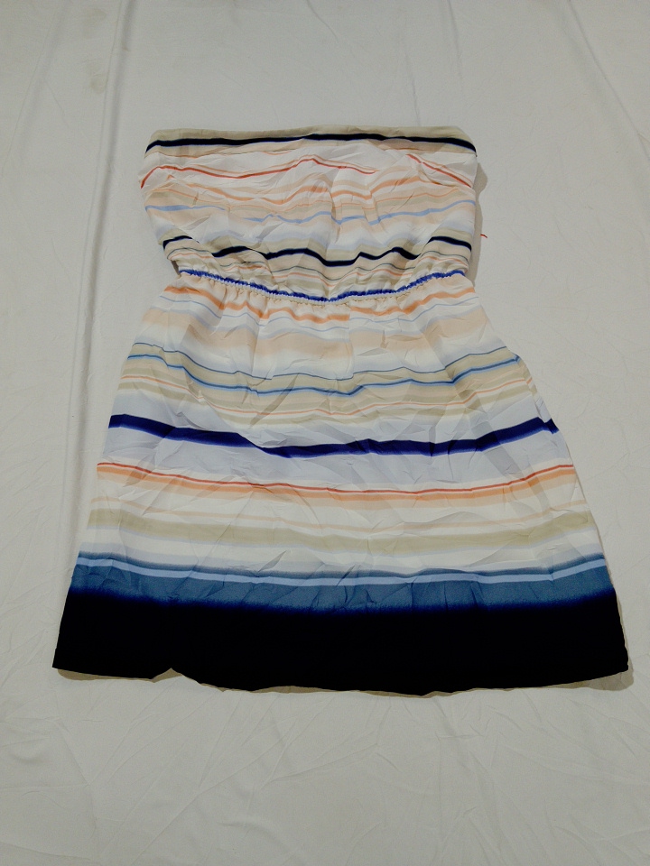 Robe sans bretelles rayée White House Black Market