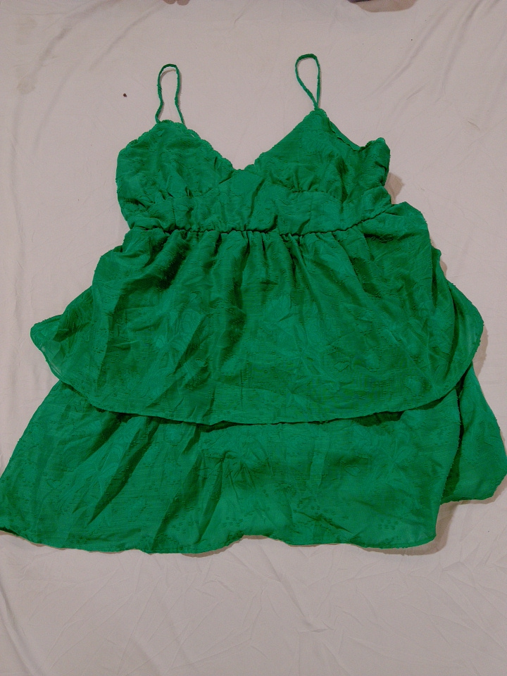 Wild Fable Green Tiered Cami Top