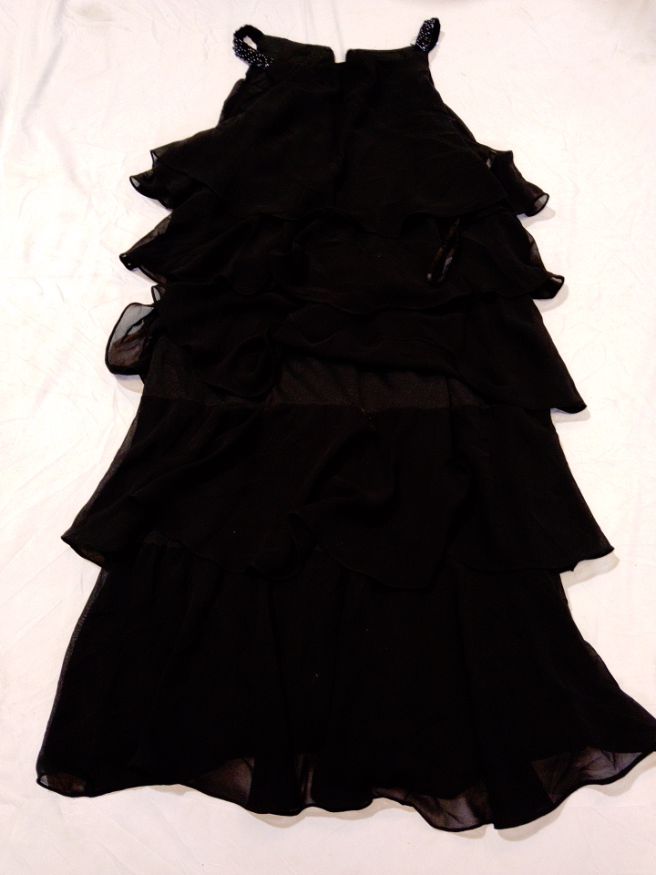 Black Ruffled Dress