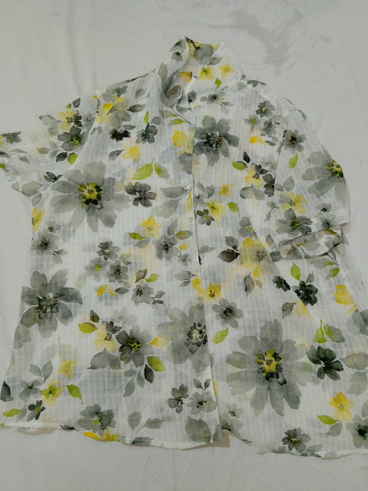 Alfred Dunner Floral Kurzarmhemd