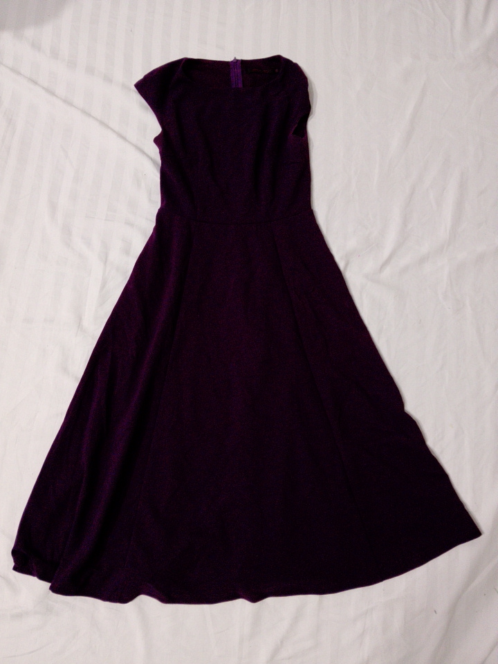 Women's Purple Sleeveless Dress