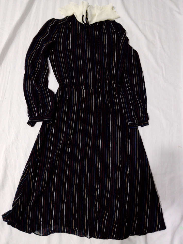 Vintage gestreiftes Kleid