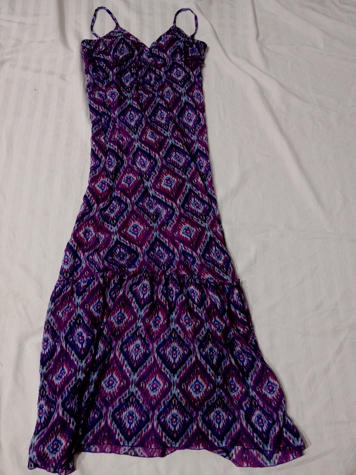 Robe à motifs violette pour femmes