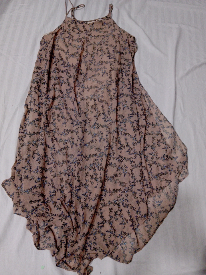 Abito Maxi Asimmetrico Floreale