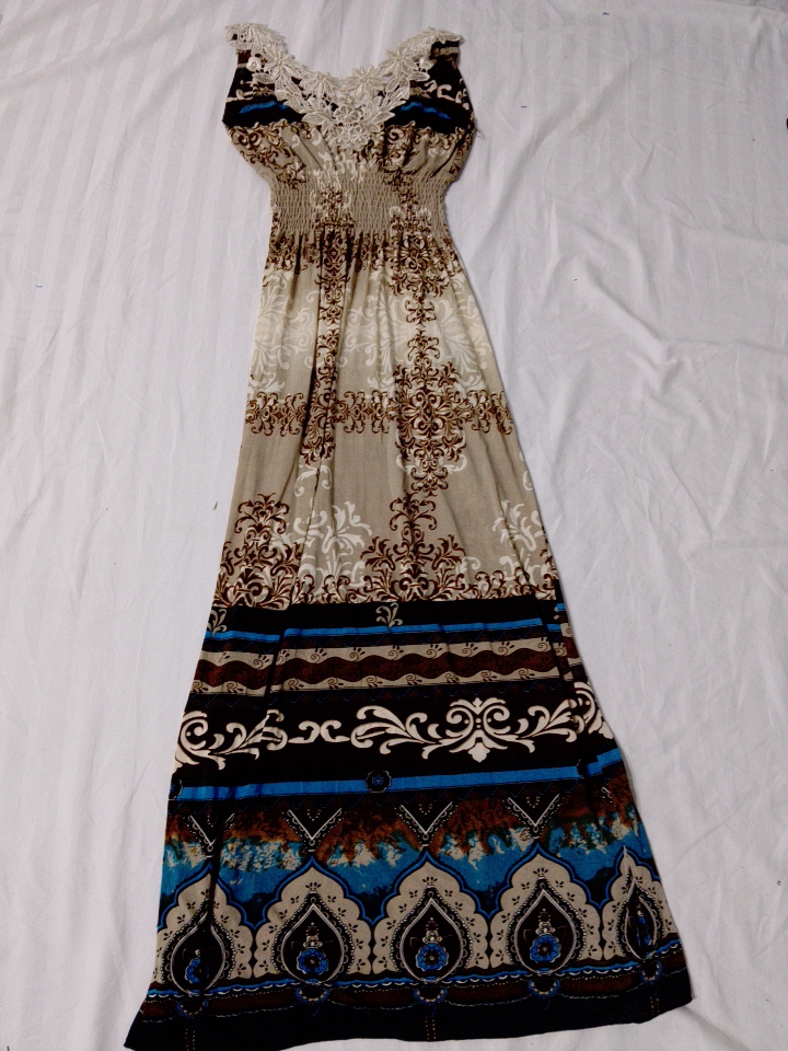 Maxi Dress in Stile Bohemien Lungo
