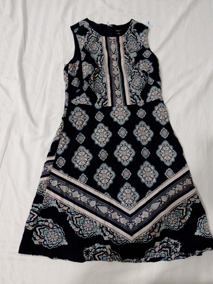 A-line Dress with Floral Pattern