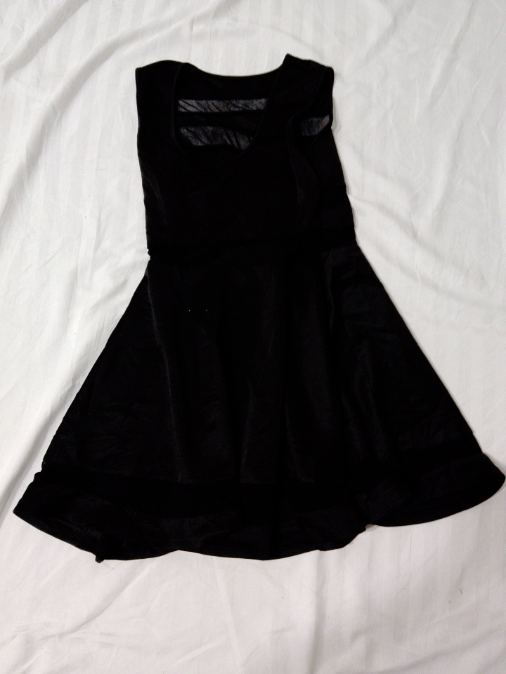 Black A-Line Mini Dress