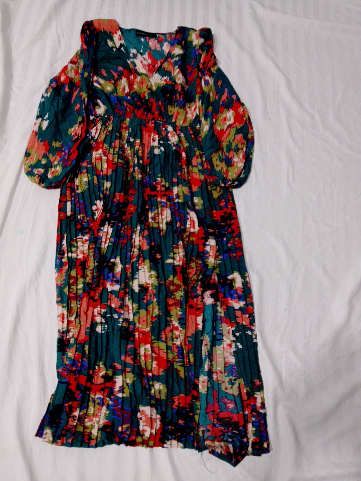 Multicolor Floral Print Dress