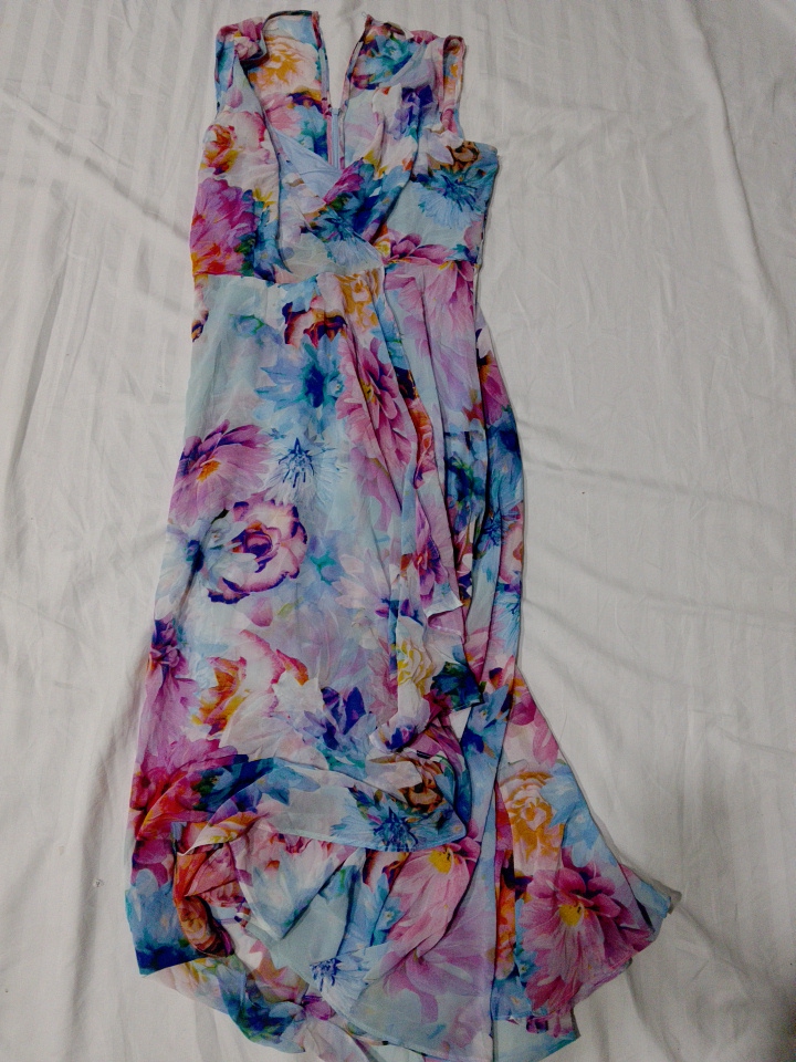 Abito floreale asimmetrico Calvin Klein