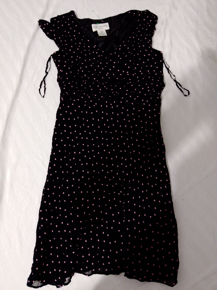 Dress de Bolinhas Pretas Evan Picone