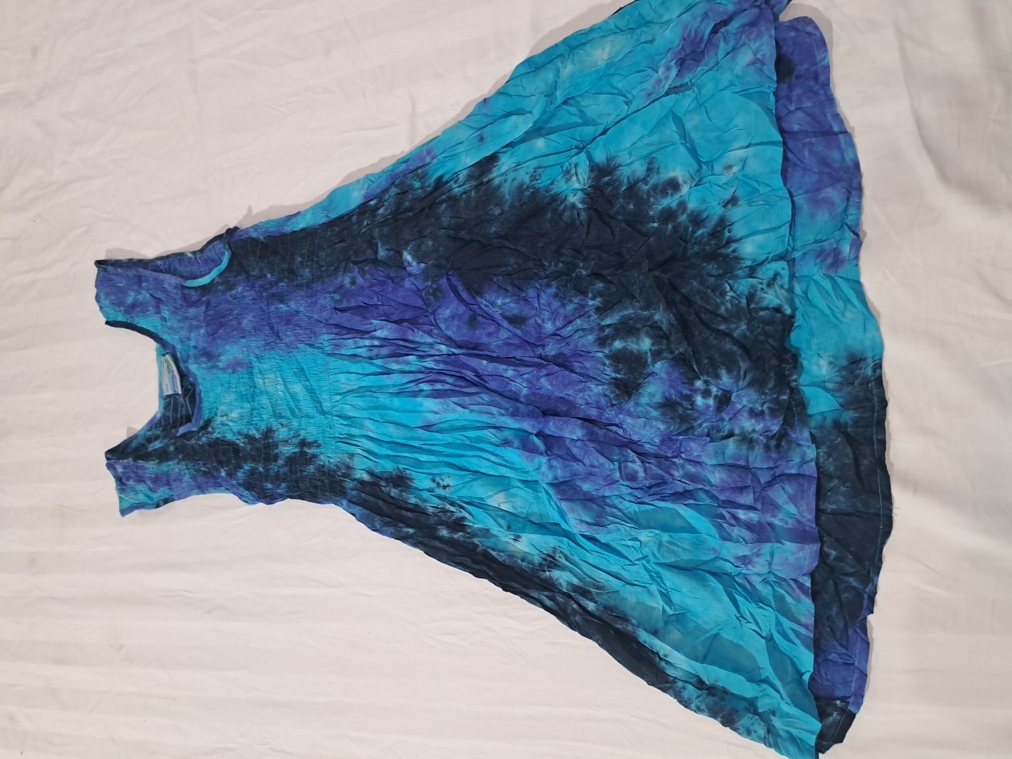 ハンドメイドタイダイマキシドレス