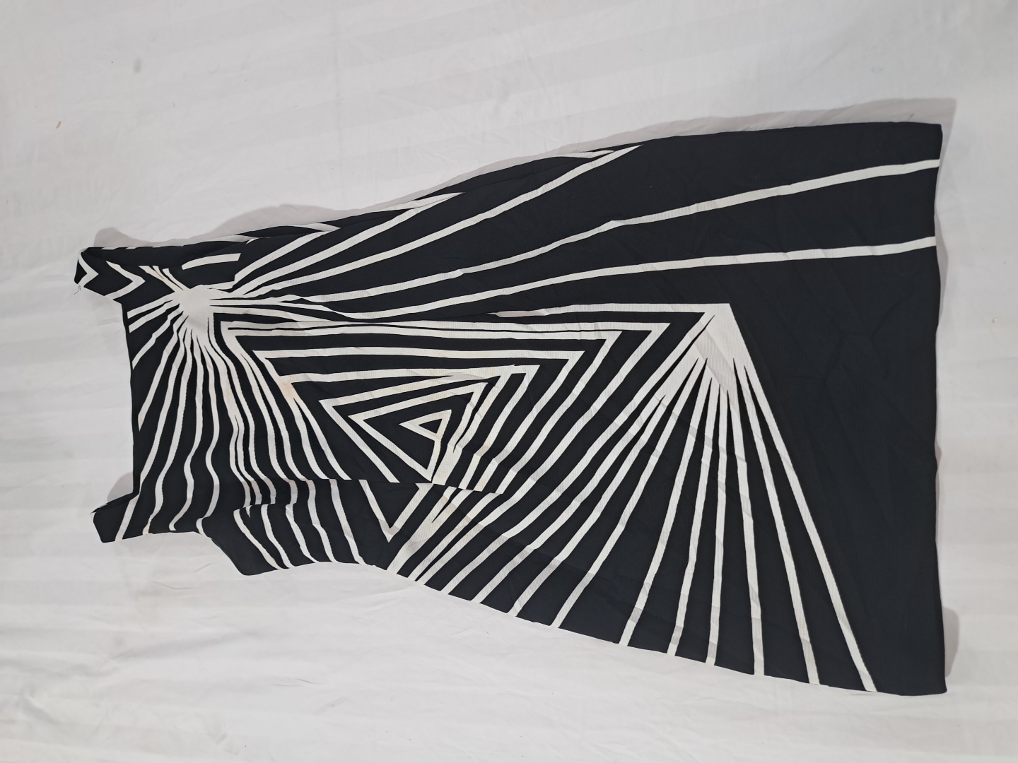 Monochrome Geometric Bodycon Dress