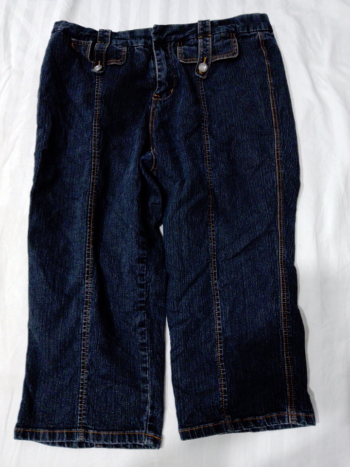 Dark Blue Denim Bermuda Shorts