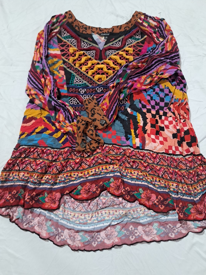 Haut bohémien multicolore