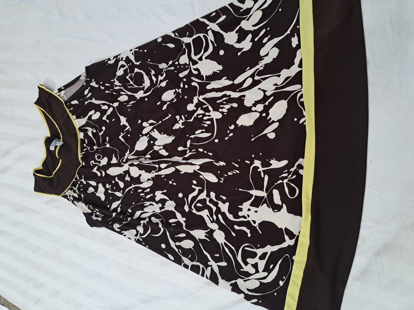 A-line dress with abstract print