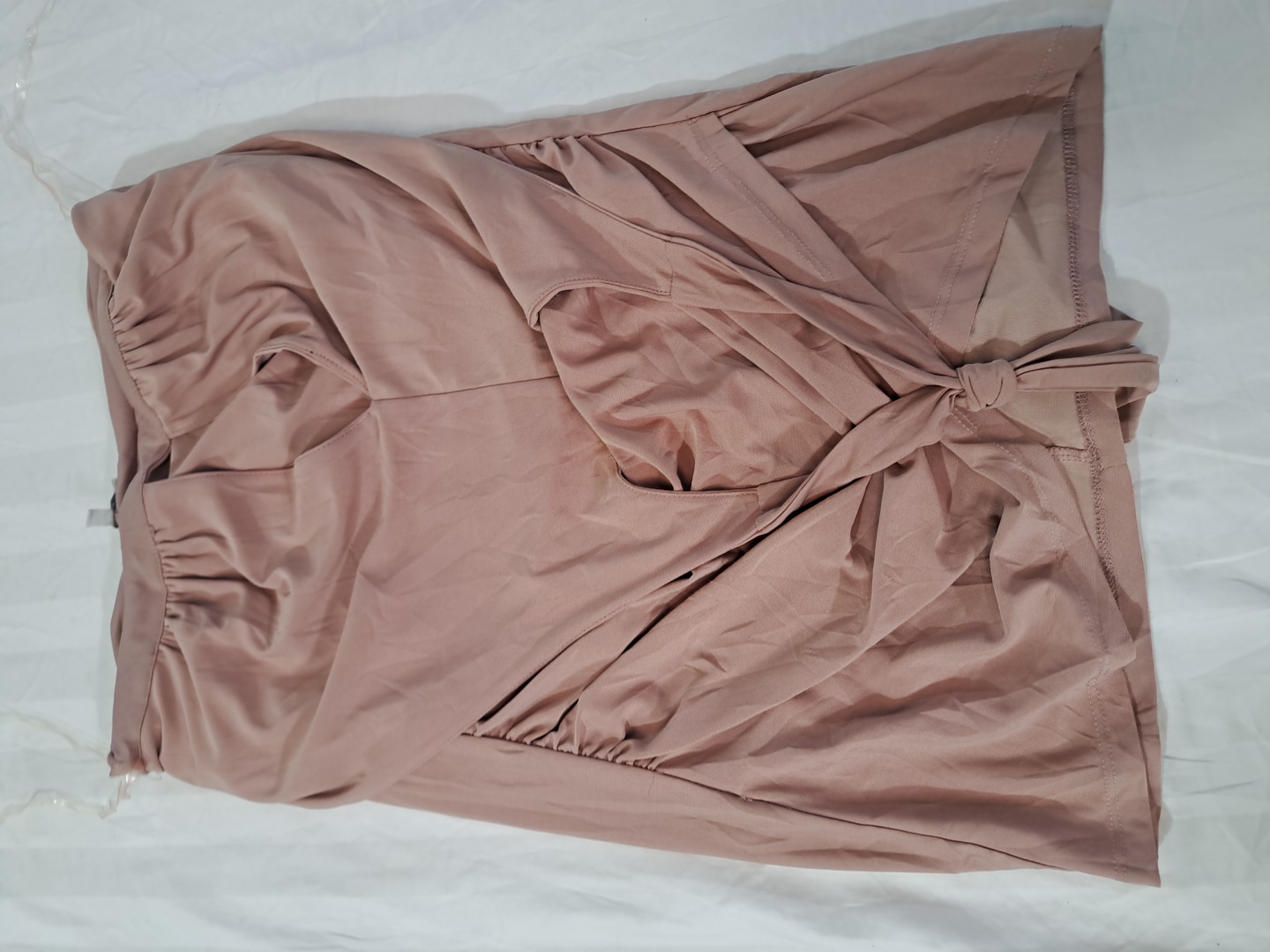 Women's Blush Pink Ruched Skirt