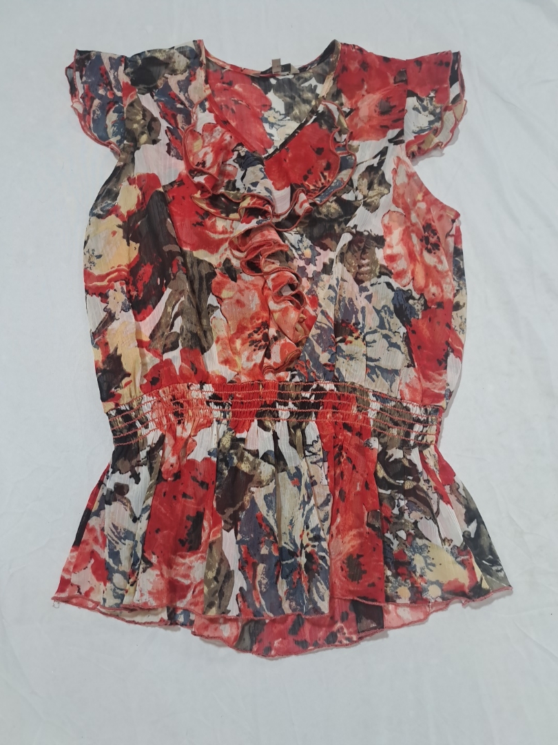 RW & Co. Haut en peplum floral