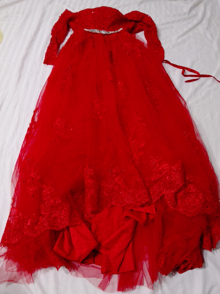 フォーマル レッド ガウン