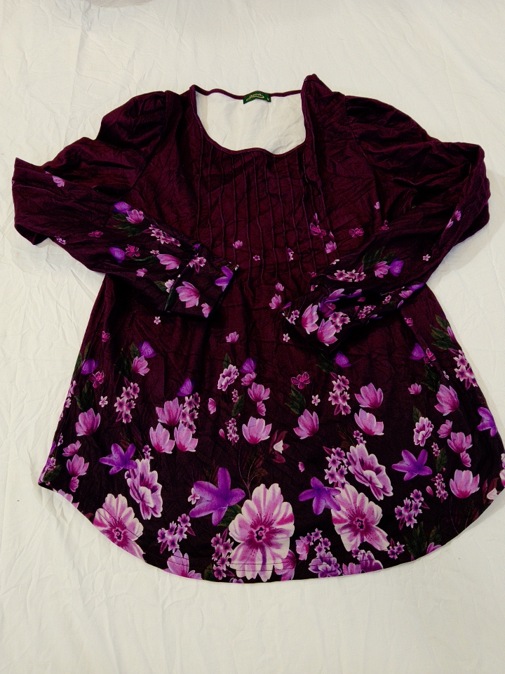 Blouse à motif floral