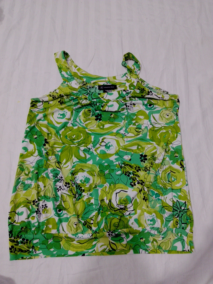 Green Floral Cami Top