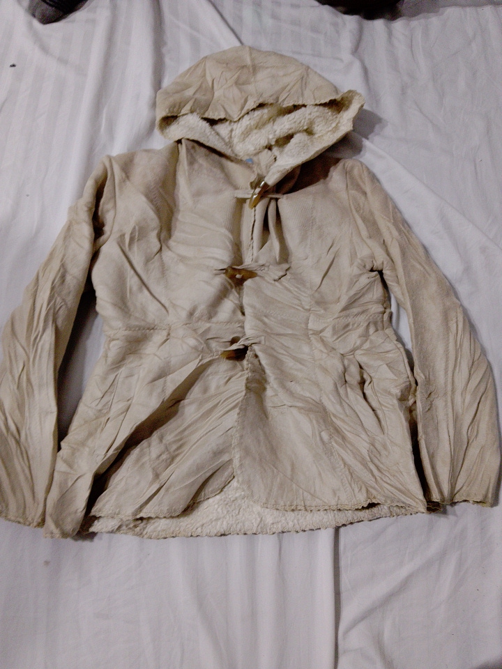 Nine West Beiger Kapuzenjacke