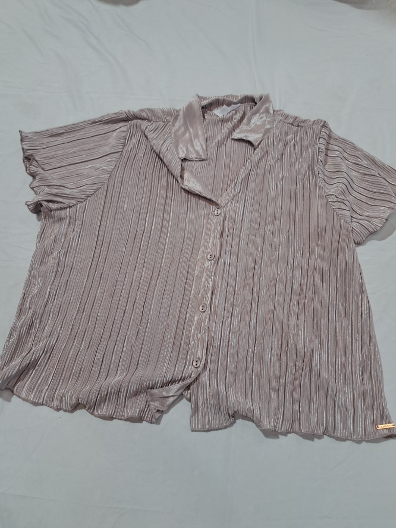 Blusa plissettata