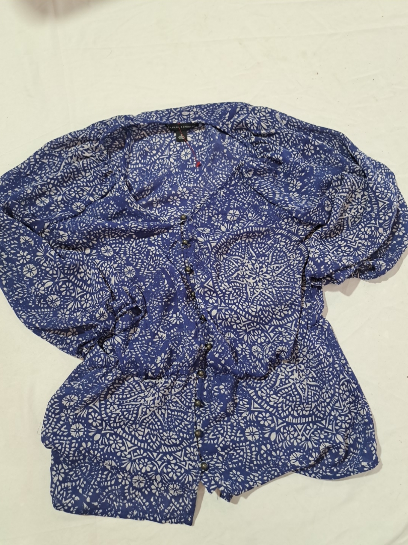 Blue Printed Blouse