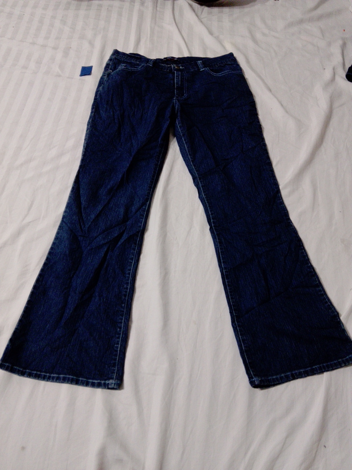 Dark Blue Flared Jeans
