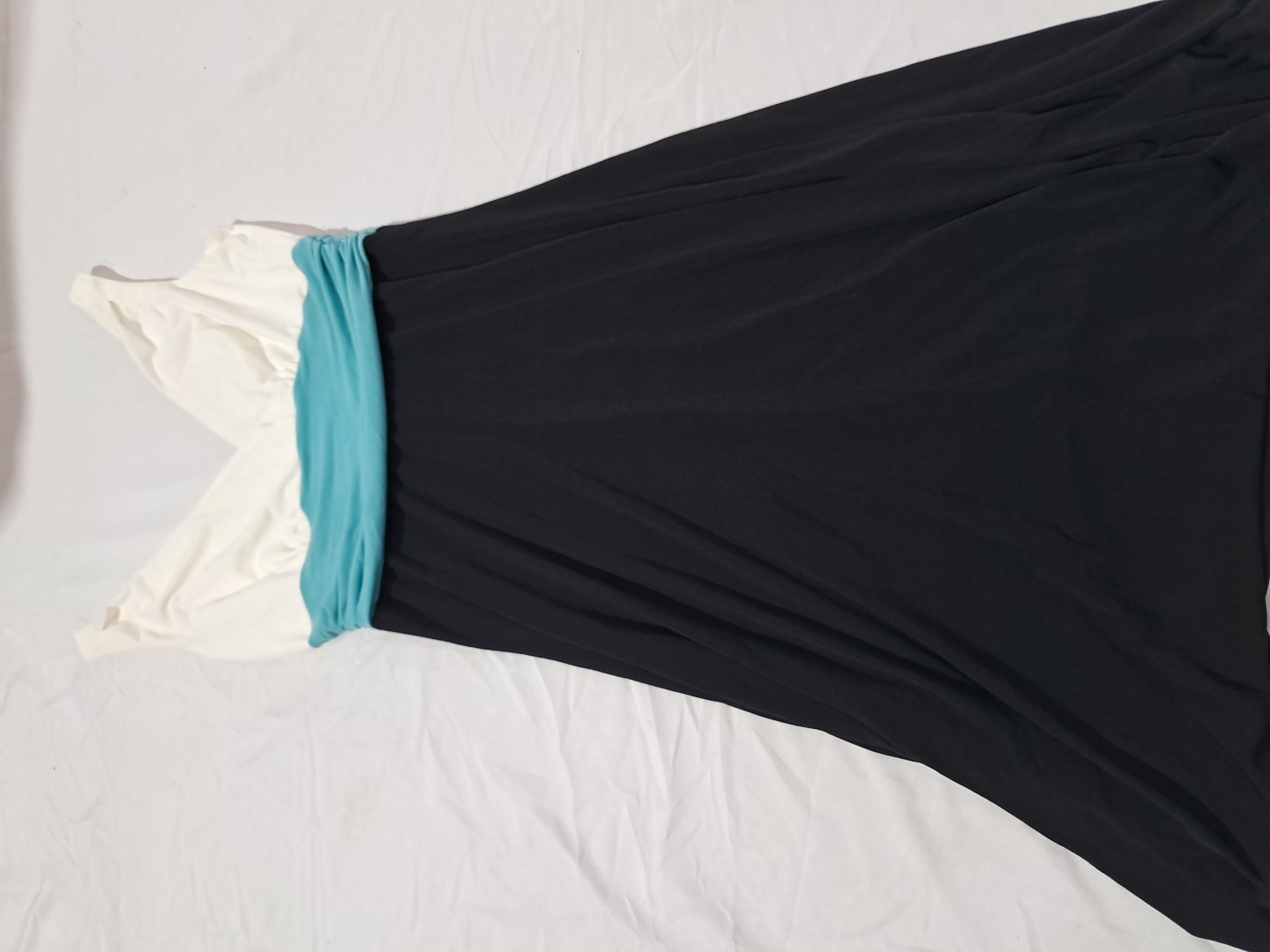 Abito Maxi Color-Block