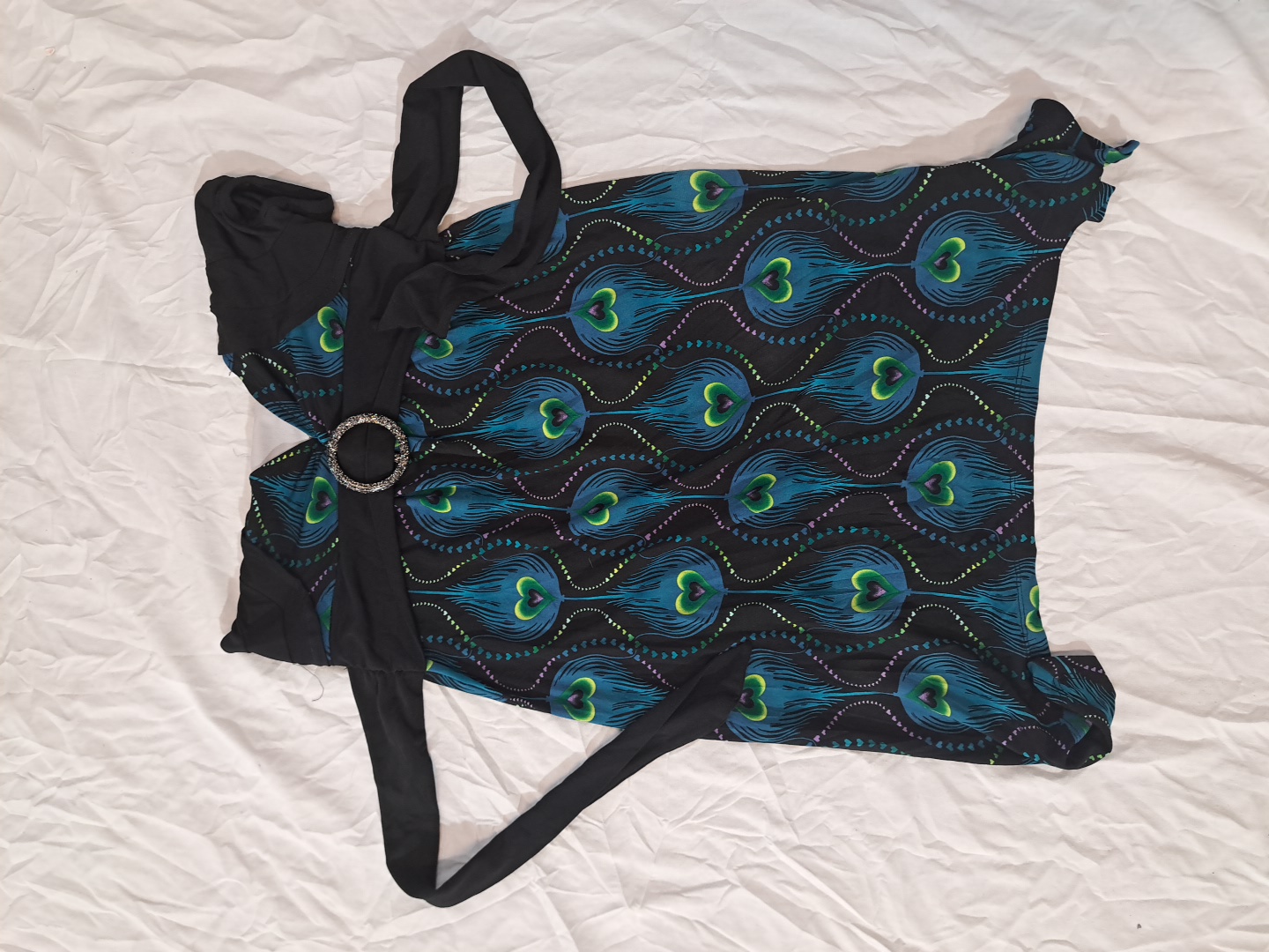 Peacock Print Nursing Bra
