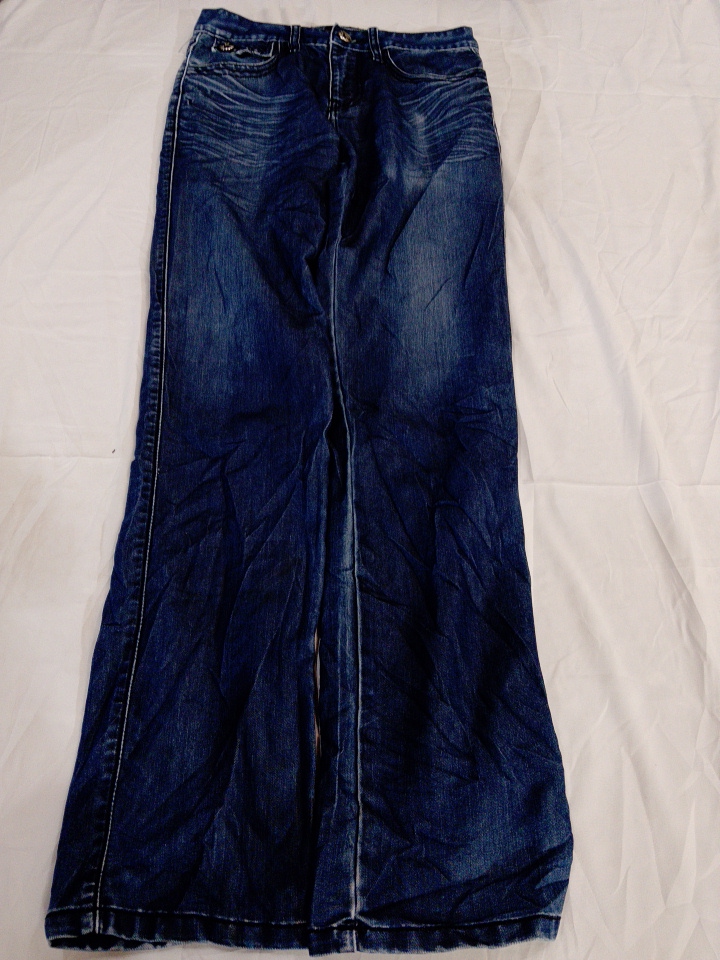 S-Square Denim Pantalon en Denim à Jambes Larges