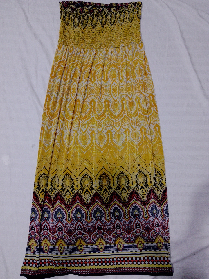 Jupe tube jaune Mile Gabriel