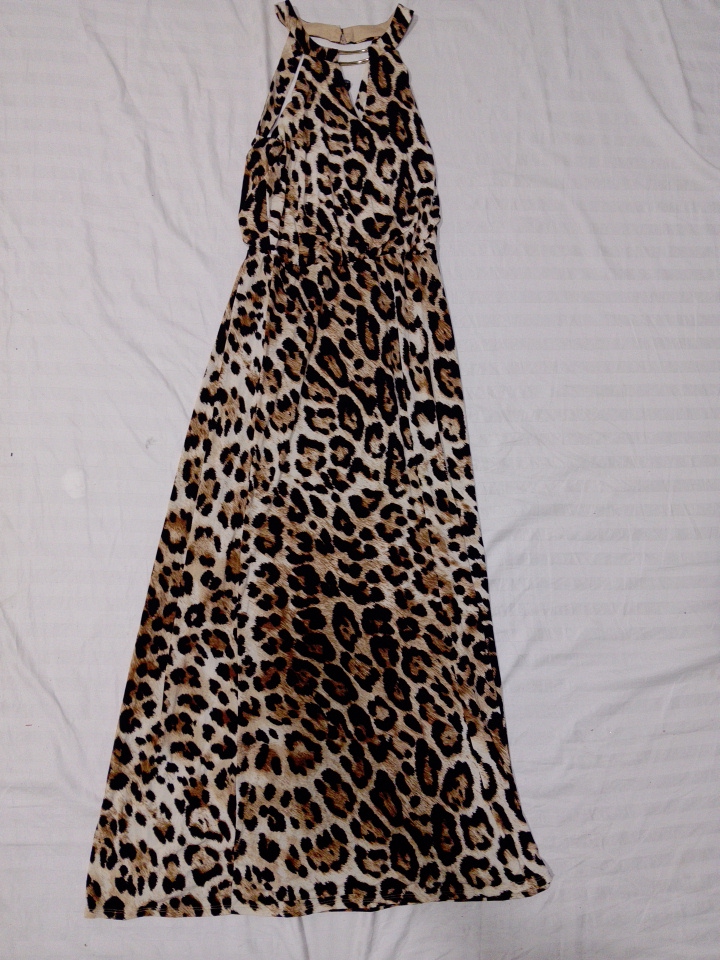 Leopard Print Maxi Dress