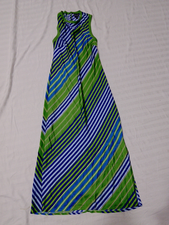 Abito Maxi Stripes Scoop Brand